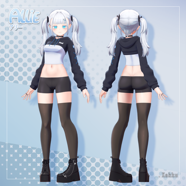 Allie 3D anime girl model