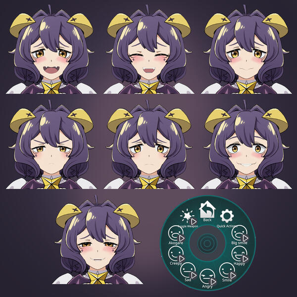 Baiser-chan 3D anime girl model